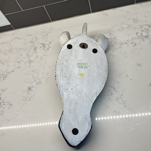 Design Toscano Tribal-Style Zebra carved wooden Mask Plaque 13.5 X 5.5 - Picture 6 of 7